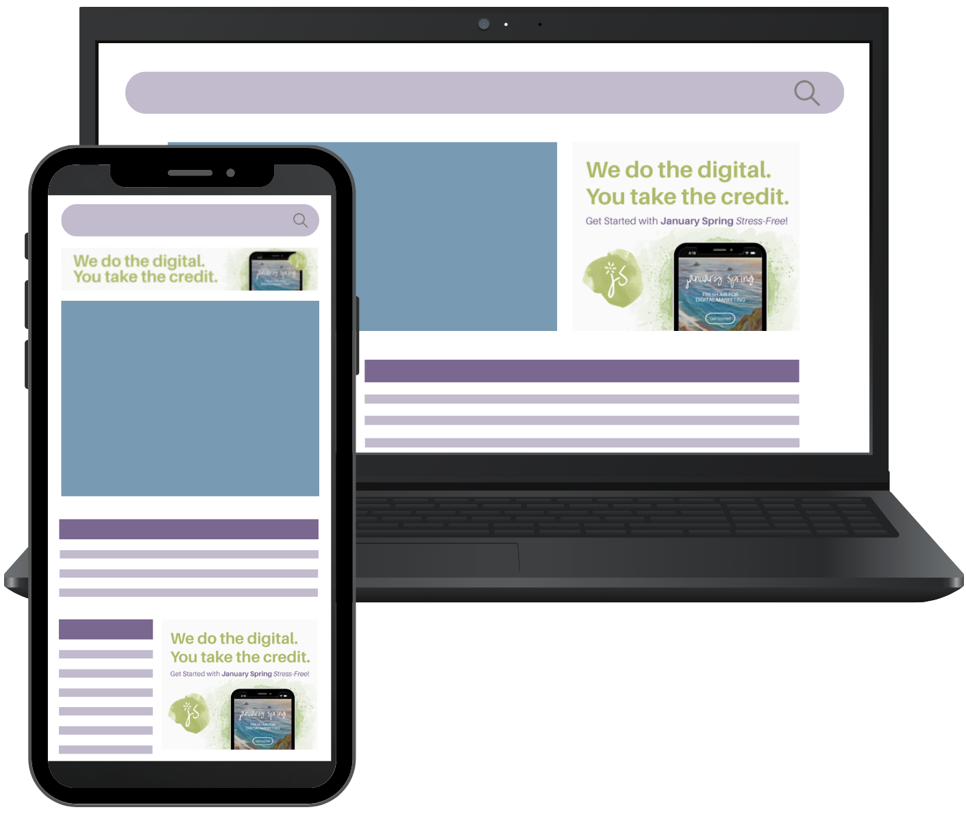 Prog Display Search & Content Advertising with January Spring